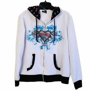 Vintage Sea World Graphic Lined Hoodie Sz L